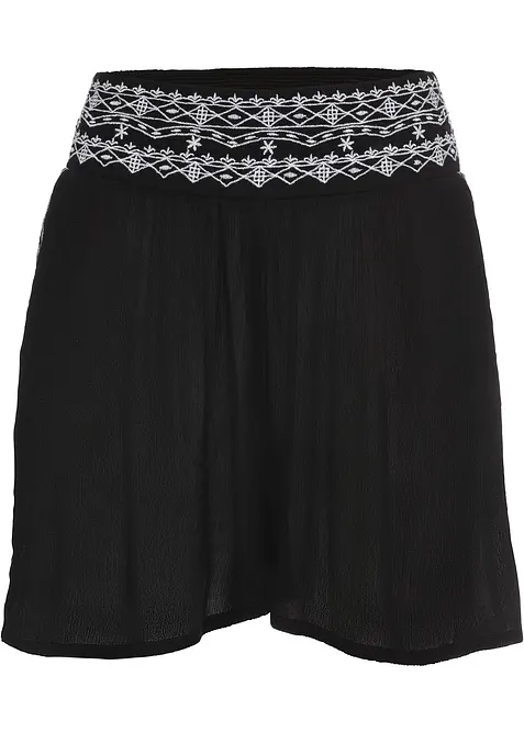 Krinklet short av lett viskose, bonprix