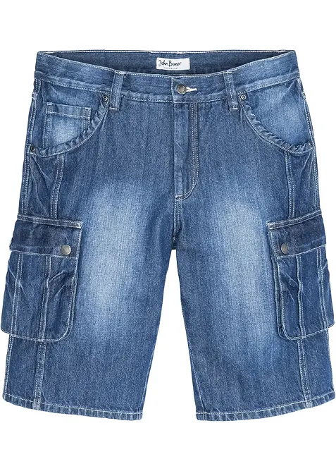 Cargo-bermudashorts i denim, Regular Fit, bonprix