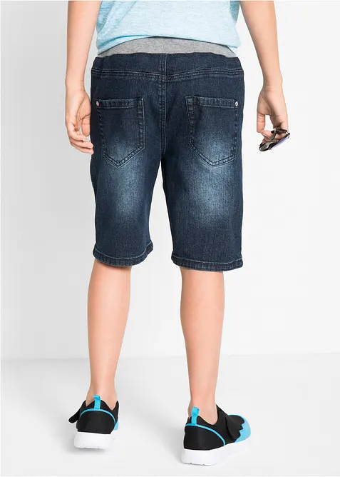 Pull on-bermudashorts i denim med stretch, Regular Fit, bonprix