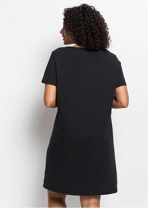 Kort nattkjole i økologisk bomull, bonprix