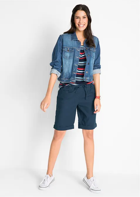 Bermudashorts med lin, bonprix