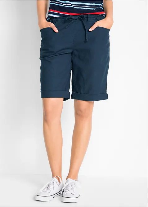 Bermudashorts med lin, bonprix