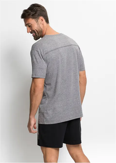 Kort pyjamas med myk bomull, bonprix