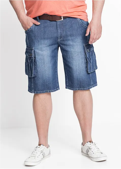 Cargo-bermudashorts i denim, Regular Fit, bonprix