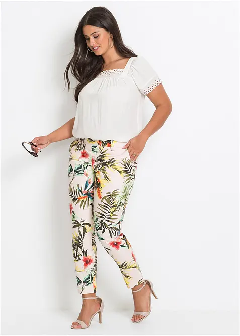 Boxy topp i bomull, bonprix