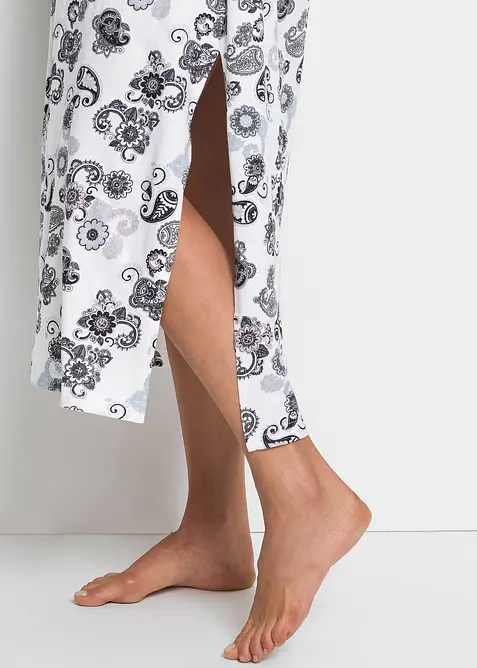 Lang nattkjole i &oslash;kologisk bomull, bonprix