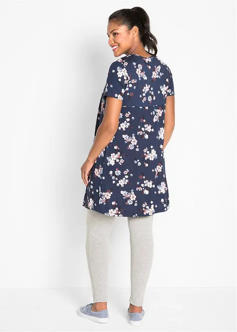 Kort jerseykjole i myk viskosemiks, bonprix