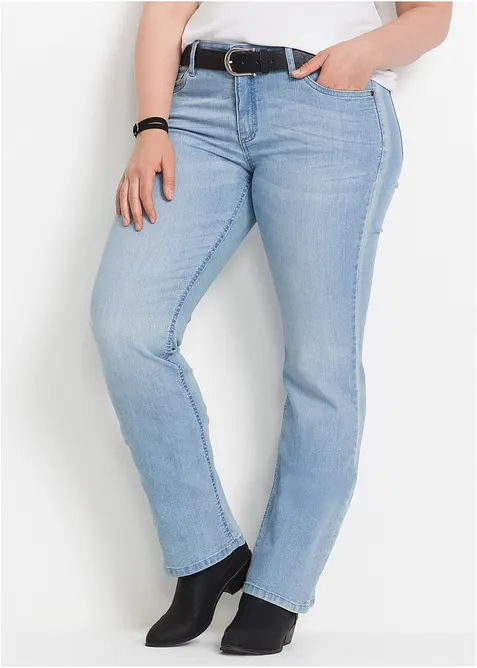 Bootcut-jeans Mid Waist, Komfort-Stretch, bonprix