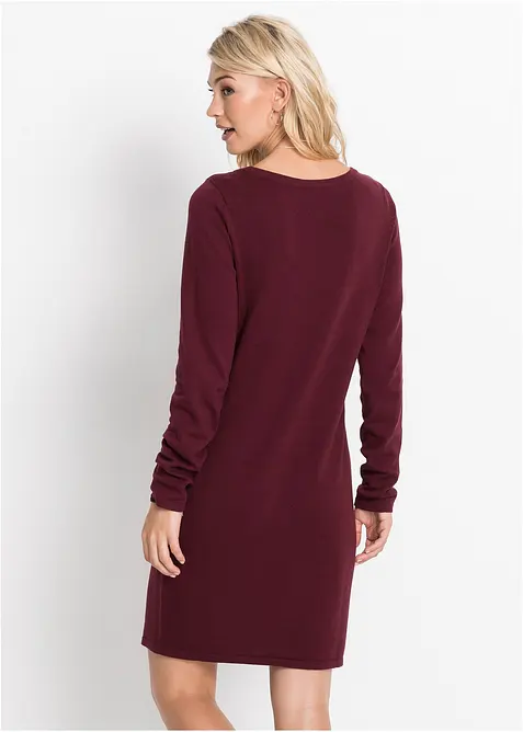 Strikkekjole i ledig snitt, bonprix