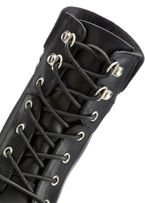 Ankelstøvletter med snøring og høye hæler, bonprix