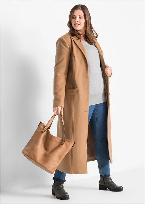 Finstrikket genser med V-hals, bonprix