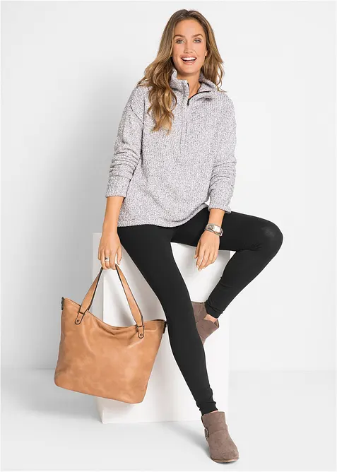 Leggings i bomullsmiks, bonprix