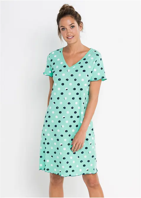 Kort nattkjole i &oslash;kologisk bomull, bonprix