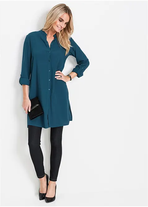 Lang viskosebluse, bonprix