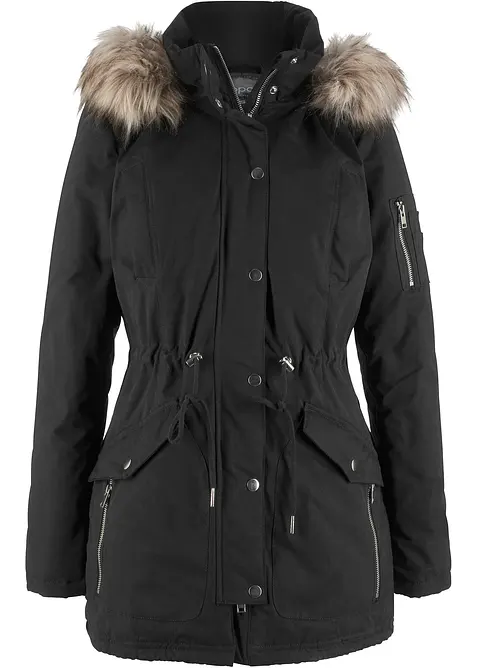 Varm, fôret parkas, bonprix