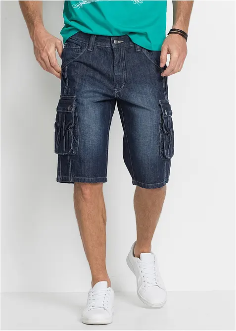 Cargo-bermudashorts i denim, Regular Fit, bonprix