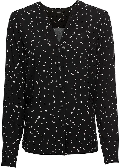 Bluse i 100% viskose, bonprix