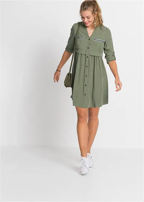 Kort skjortekjole, bonprix