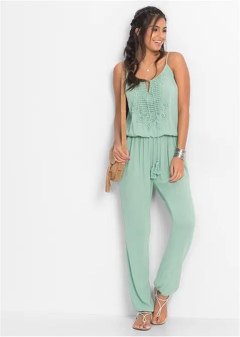 Jumpsuit i strukturert viskose, bonprix