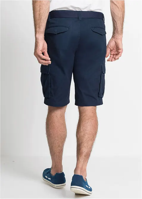 Bermudashorts i 100% bomull med cargolommer, Relaxed Fit, bonprix