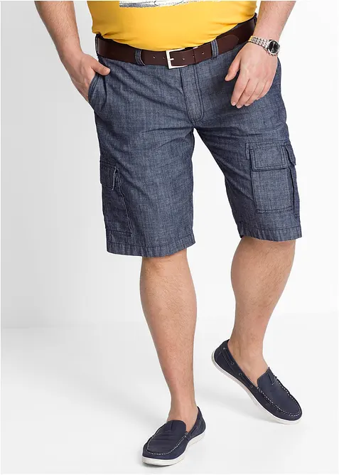 Cargo-bermuda i 100% bomull, Loose fit, bonprix