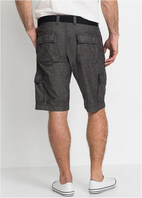 Cargo-bermuda i 100% bomull, Loose fit, bonprix