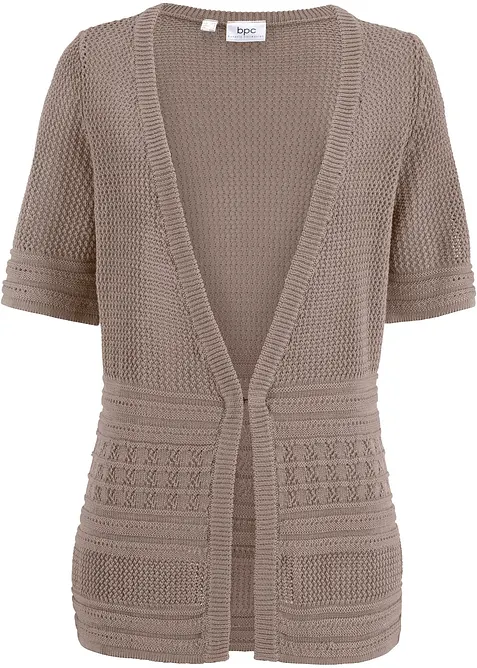 Cardigan med hullm&oslash;nster, bonprix