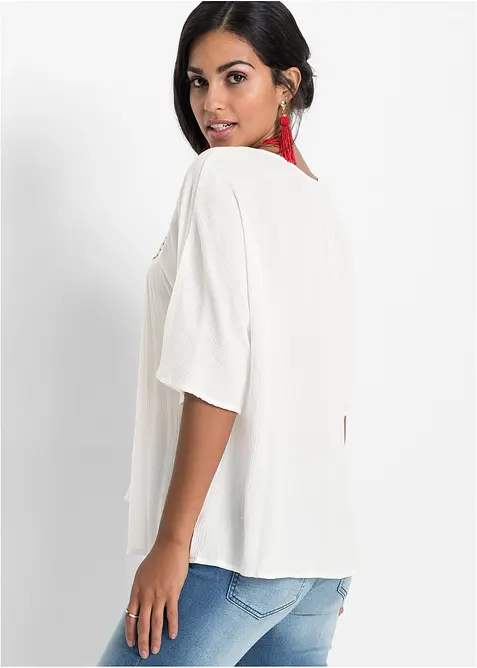 Krinklet tunika av myk viskose, bonprix