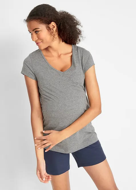 Basic mammatopp i økologisk bomull (2-pack), bonprix