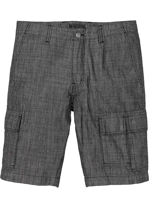 Cargo-bermuda i 100% bomull, Loose fit, bonprix