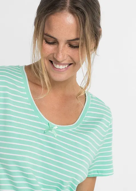 Lang nattkjole i 100% bomull, bonprix