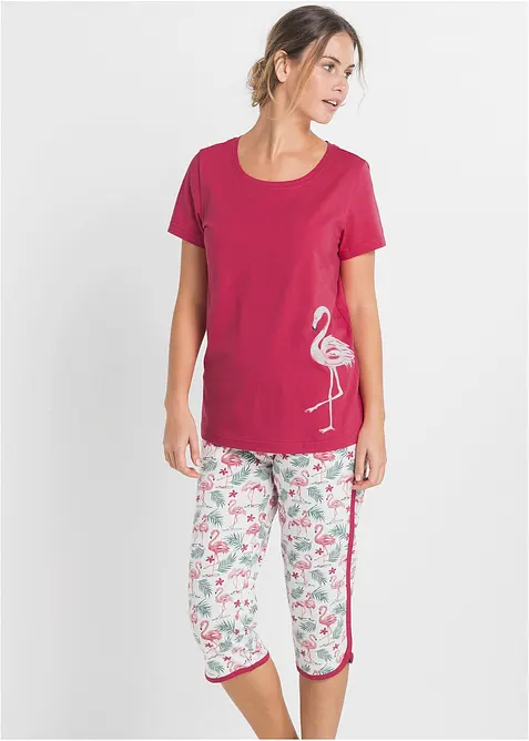 Capri-pyjamas i 100% bomull, bonprix