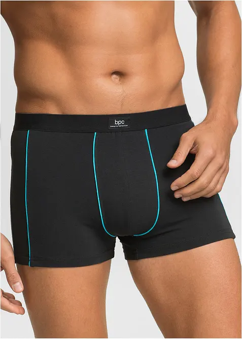 Boksershorts med bomull i ettersittende modell (3-pack), bonprix
