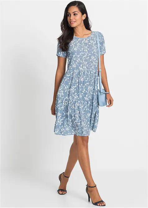 Minikjole i lett viskose, bonprix