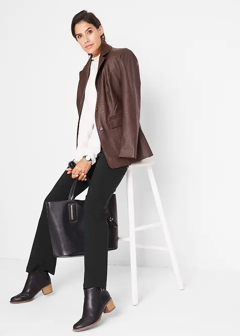 Stretch-bukse med viskose, bonprix