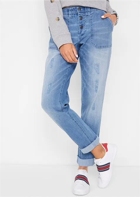 Boyfriend jeans Mid Waist Komfort-Stretch, bonprix