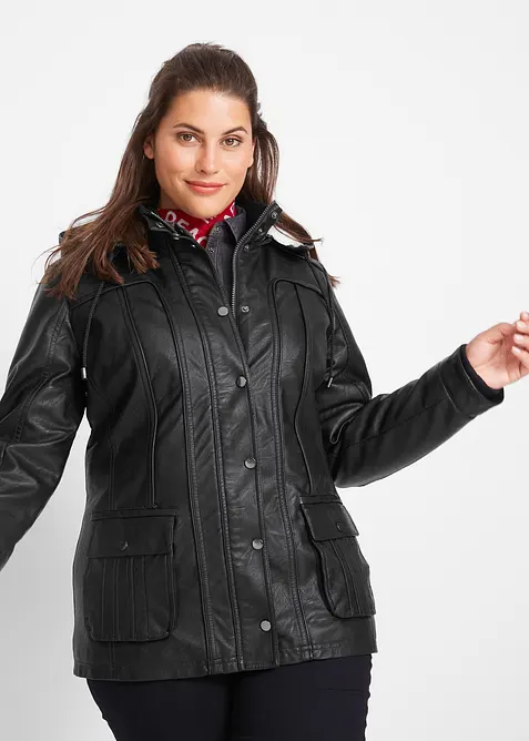 Jakke i imitert skinn, bonprix