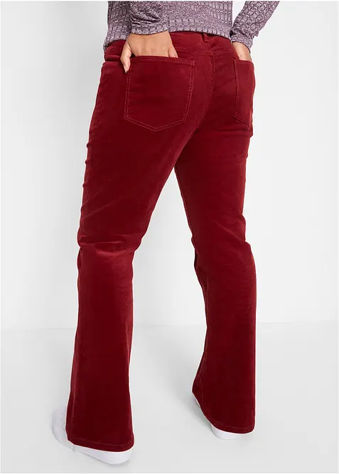 Stretch-cordbukse, Bootcut, bonprix