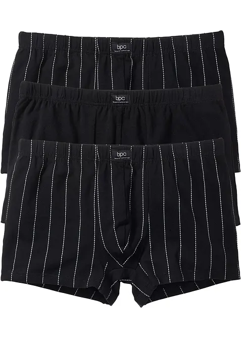 Boksershorts med bomull i ettersittende modell (3-pack), bonprix