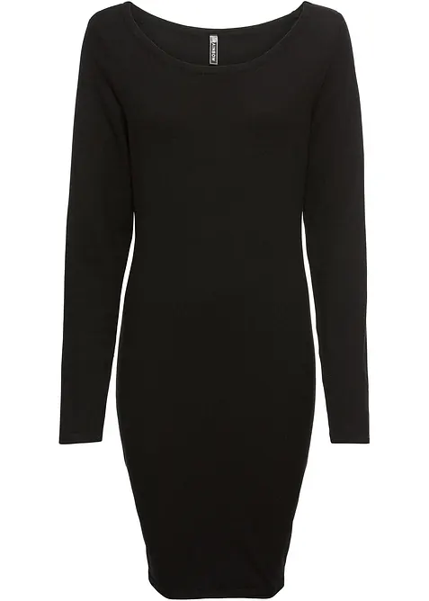 Strikkekjole i ledig snitt, bonprix