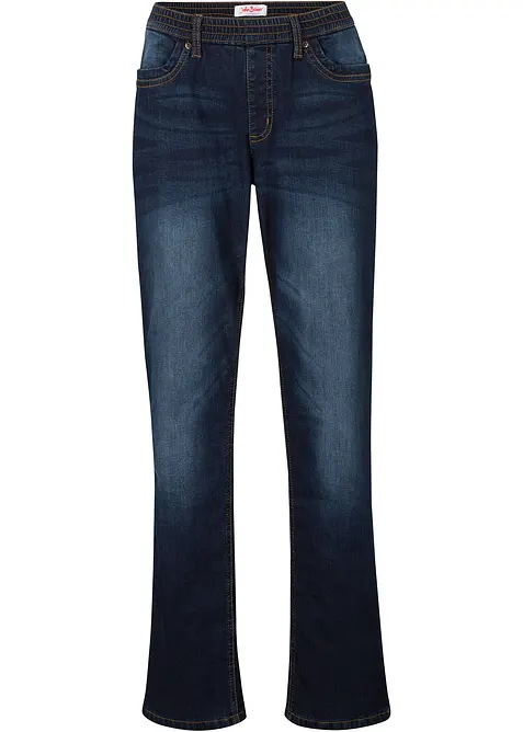 Straight-jeans Mid Waist, varmende denim, bonprix