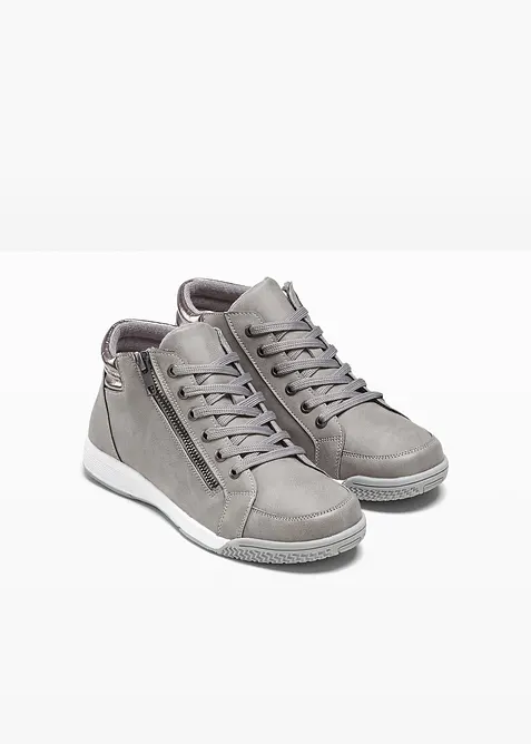 Ankelh&oslash;ye sneakers med glidel&aring;s, bonprix