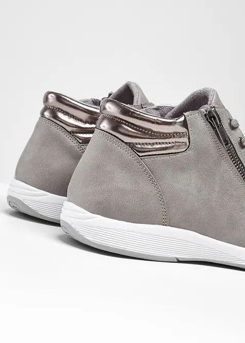 Ankelh&oslash;ye sneakers med glidel&aring;s, bonprix