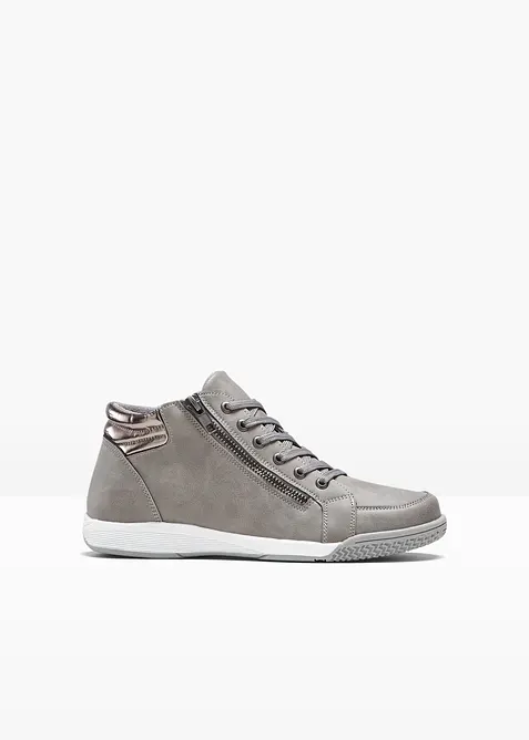 Ankelh&oslash;ye sneakers med glidel&aring;s, bonprix