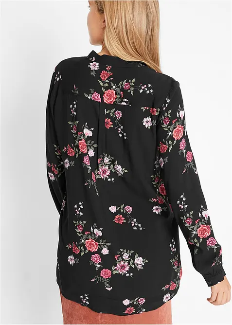 Lang bluse i lett viskose, bonprix