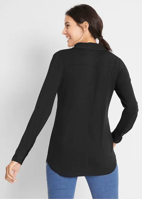 Jerseyskjorte, lang, bonprix