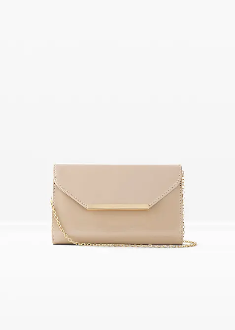 Clutch i imitert lakkskinn, bonprix