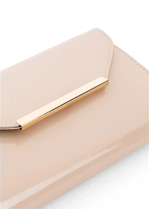 Clutch i imitert lakkskinn, bonprix