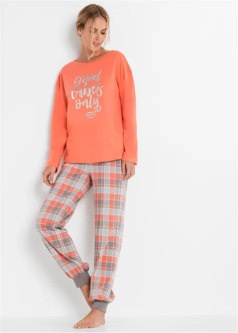 Pyjamas med oversized topp, bonprix