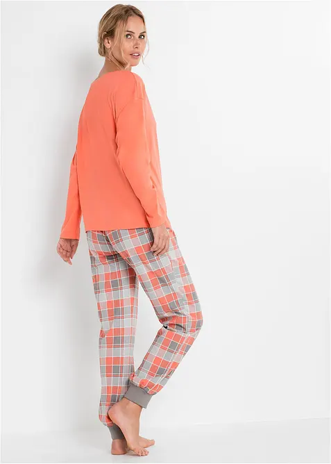 Pyjamas med oversized topp, bonprix